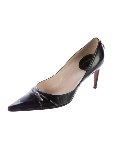 dior black herls|christian dior pointed toe pumps.